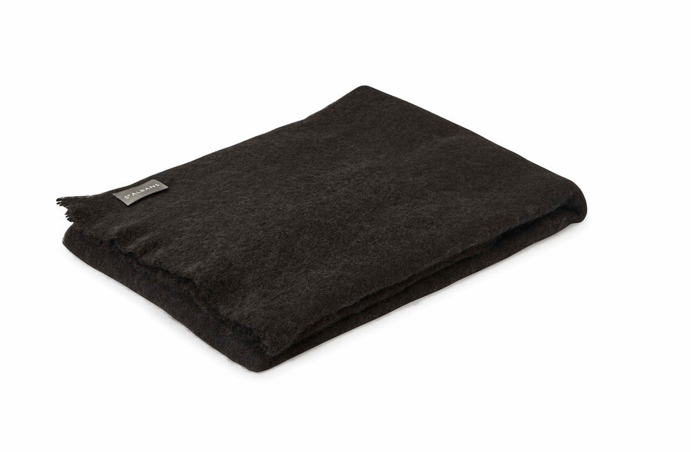 Alpaca Knee Rug Black