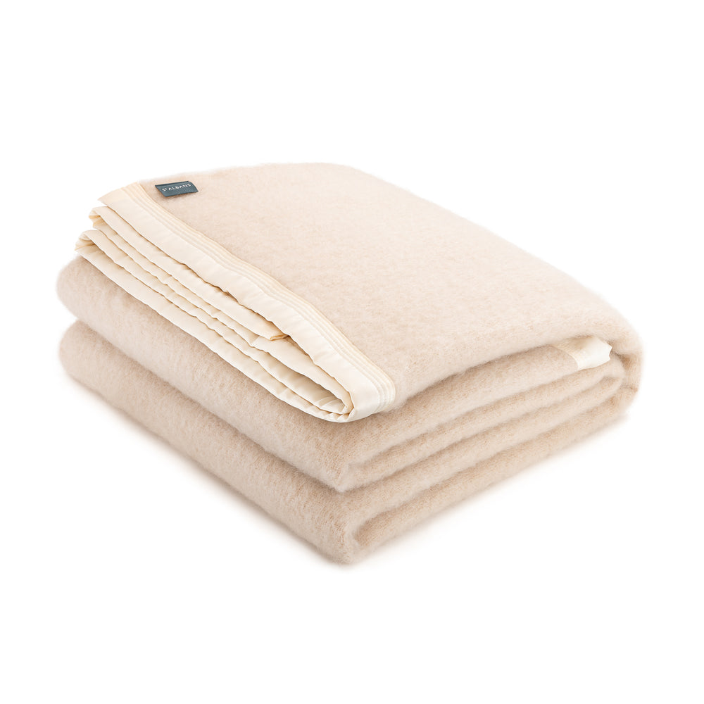 Mohair Blanket Ivory