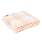 Mohair Throw Blush Check