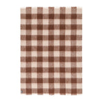 Mohair Throw Mocha Check