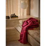 Mohair Throw Bordeaux