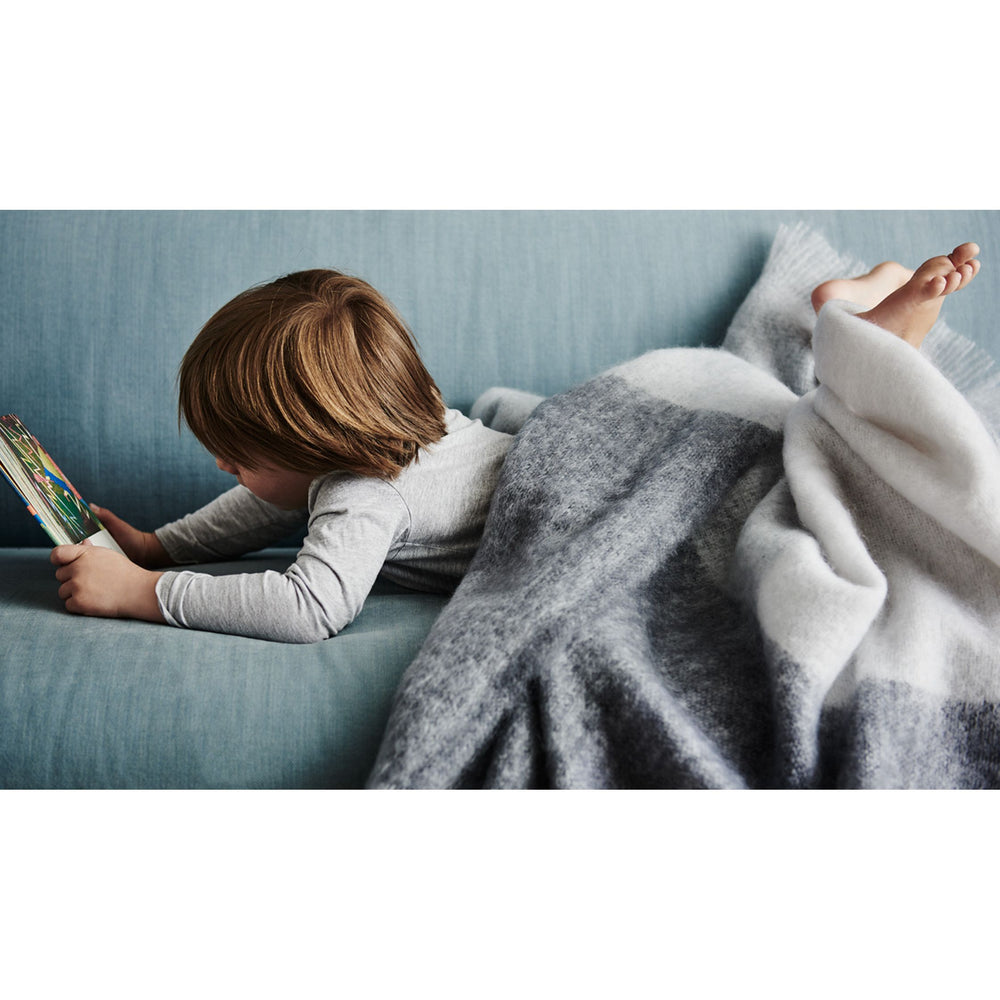 Mohair Throw Ghost
