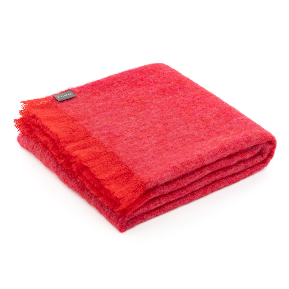 Mohair Throw Pomegranate