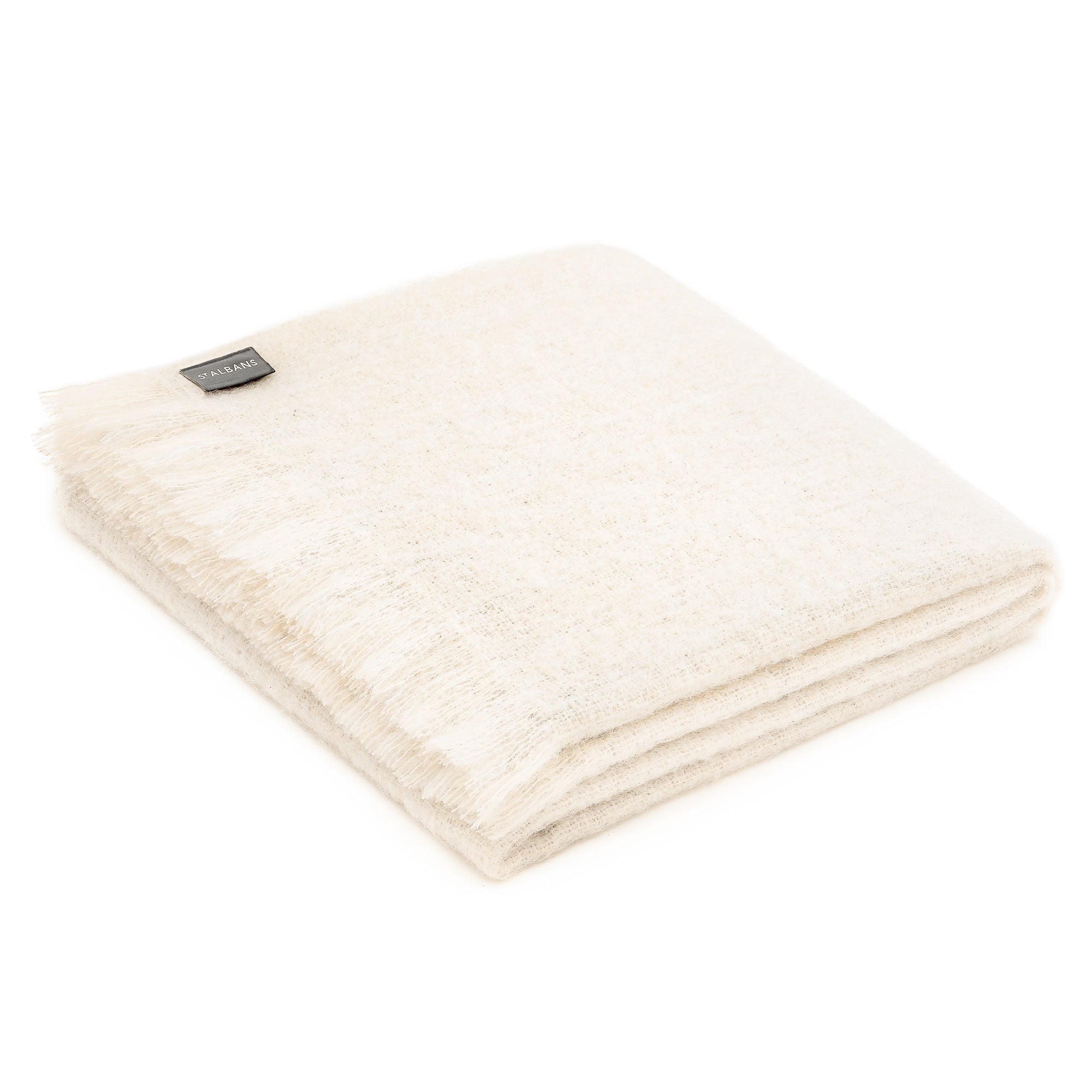 オーストラリア製ピュアモヘア膝掛けst.albans Mohair Throw Powder – St Albans