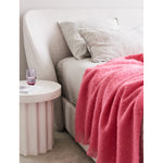Mohair Throw Rose