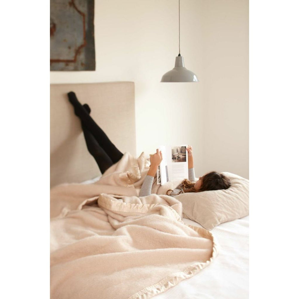 Mohair Blanket Ivory