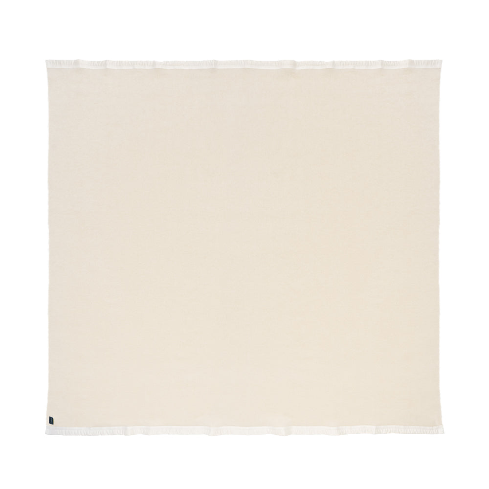 Mohair Queen White Blanket