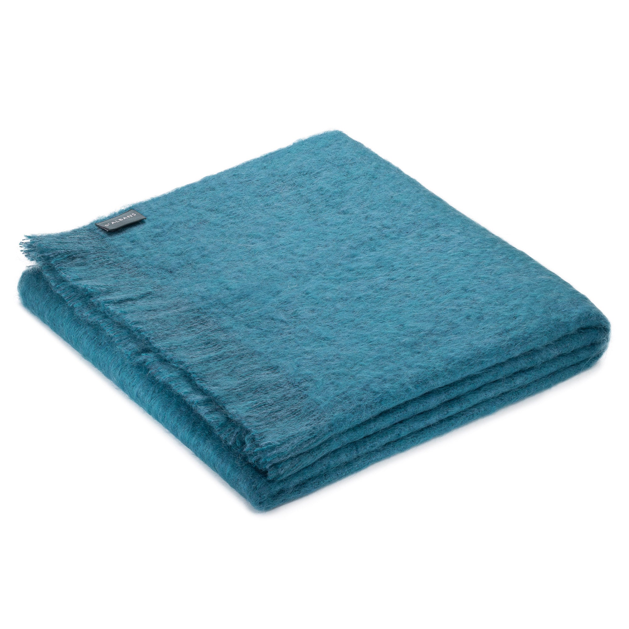 Mohair Knee Rug Deep Teal – St Albans