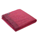 Mohair Throw Cranberry~