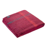 Mohair Throw Bordeaux