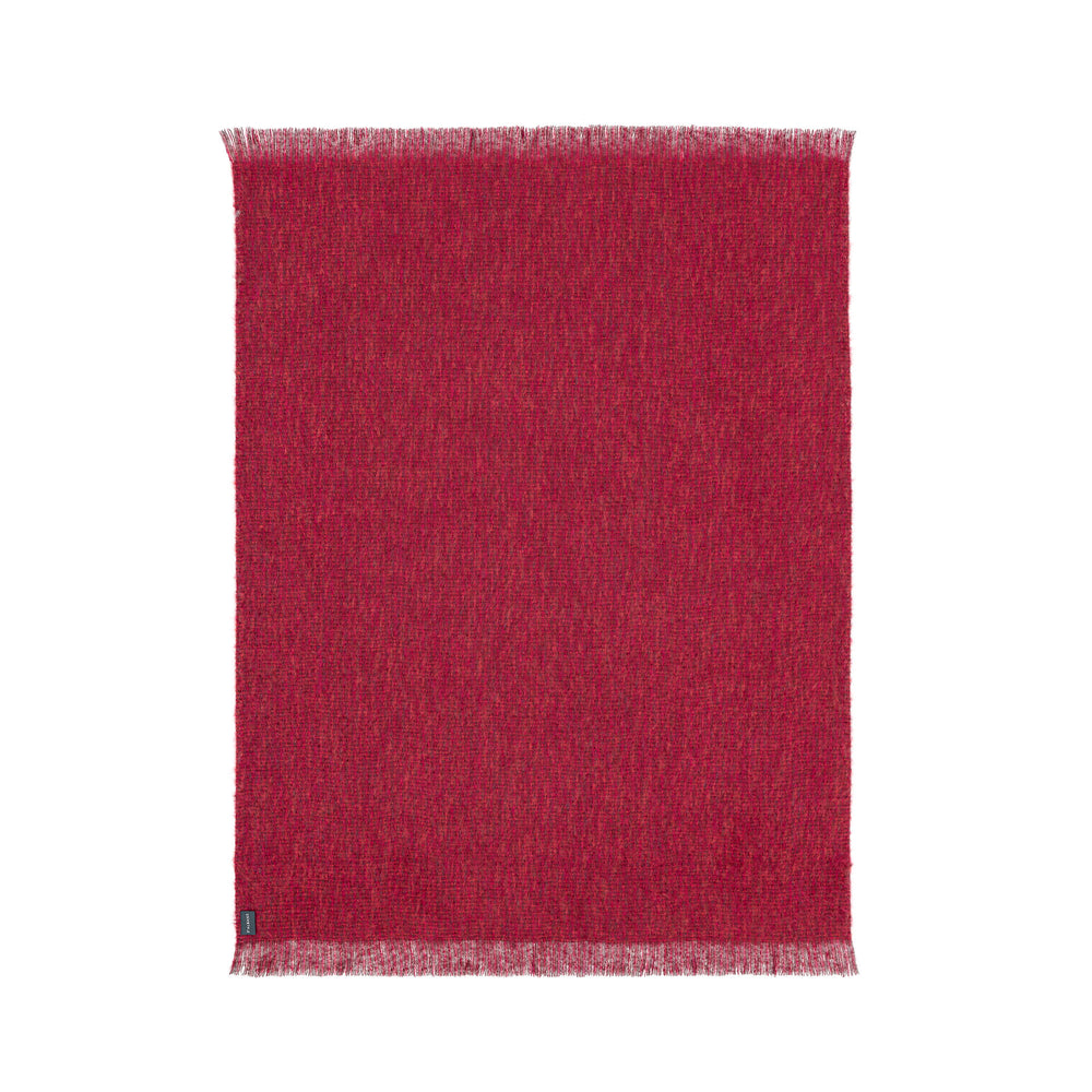 Mohair Throw Cranberry~