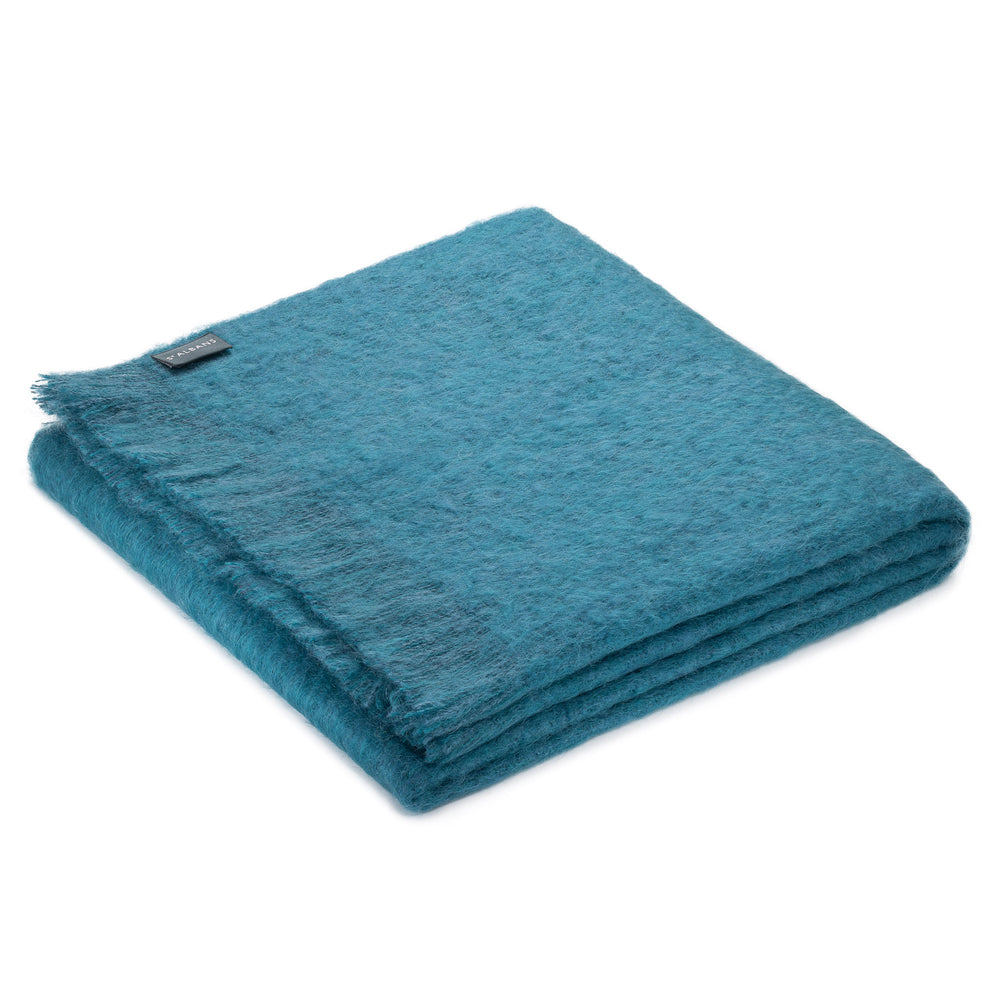 Mohair Throw Peacock